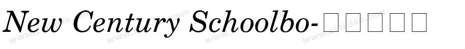 New Century Schoolbo字体转换